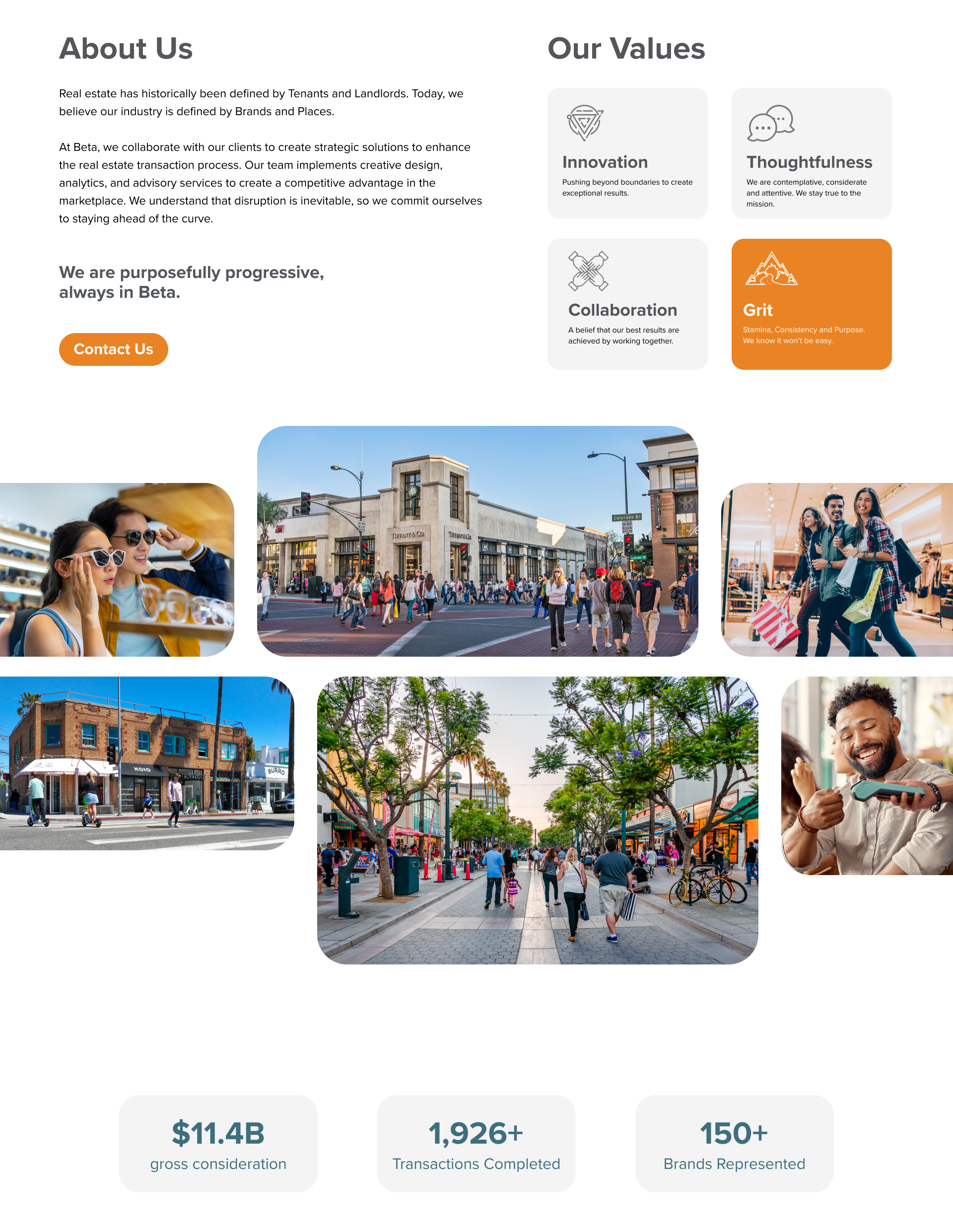 Beta Agency homepage redesign — frame 5 of 9