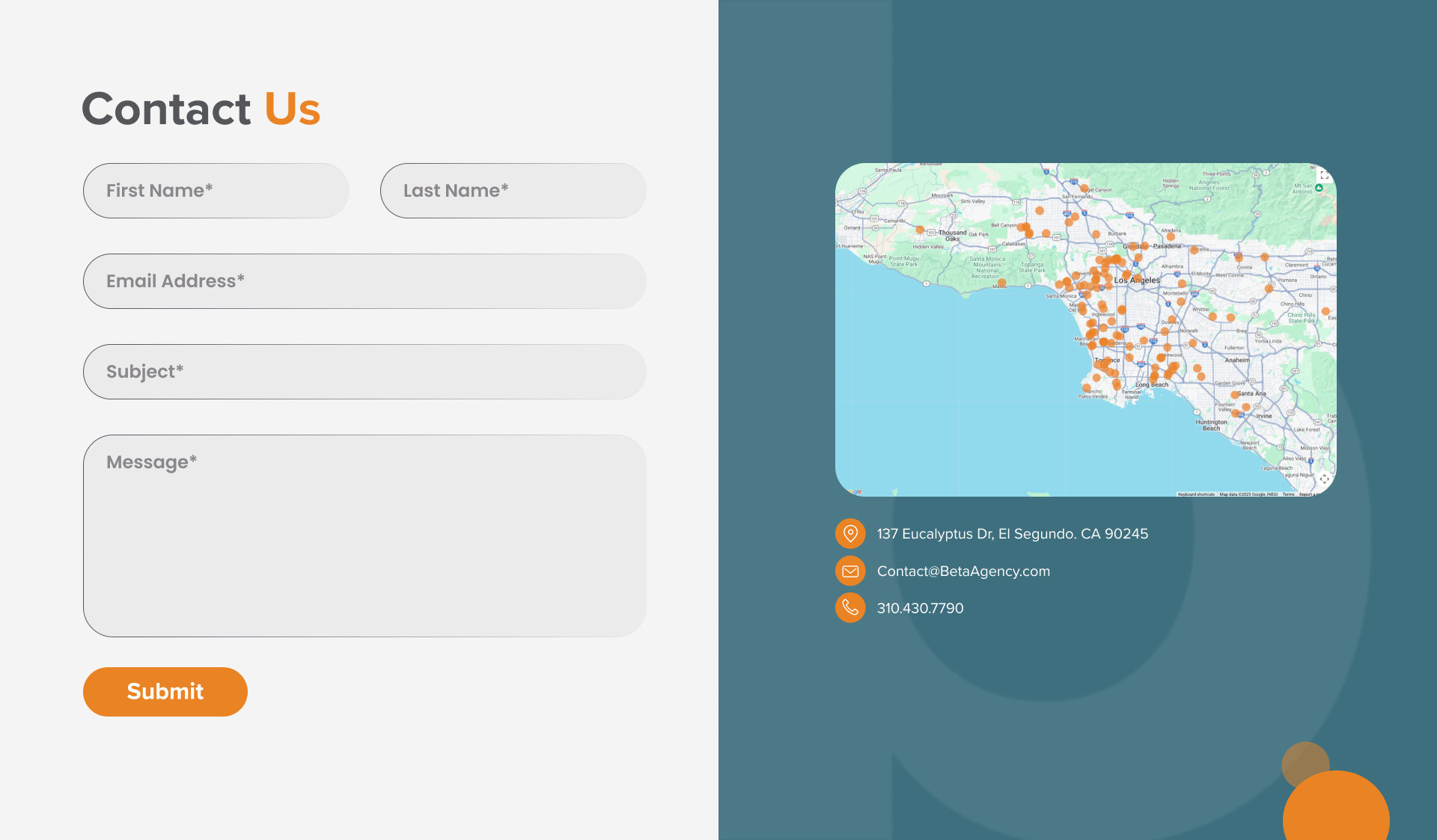 Beta Agency homepage redesign — frame 8 of 9
