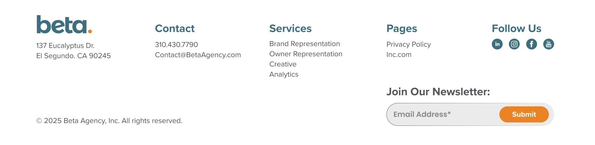 Beta Agency homepage redesign — frame 9 of 9