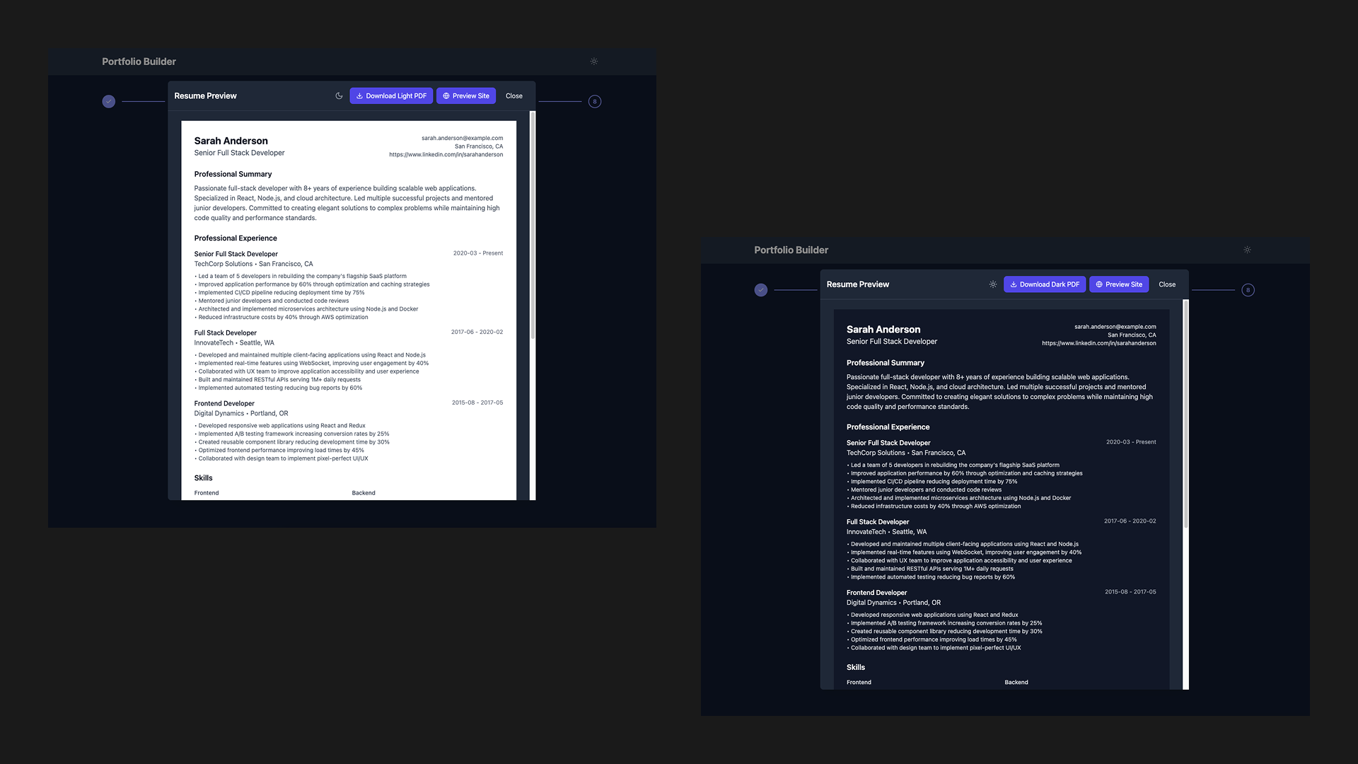 Folio — app prototype frame 3