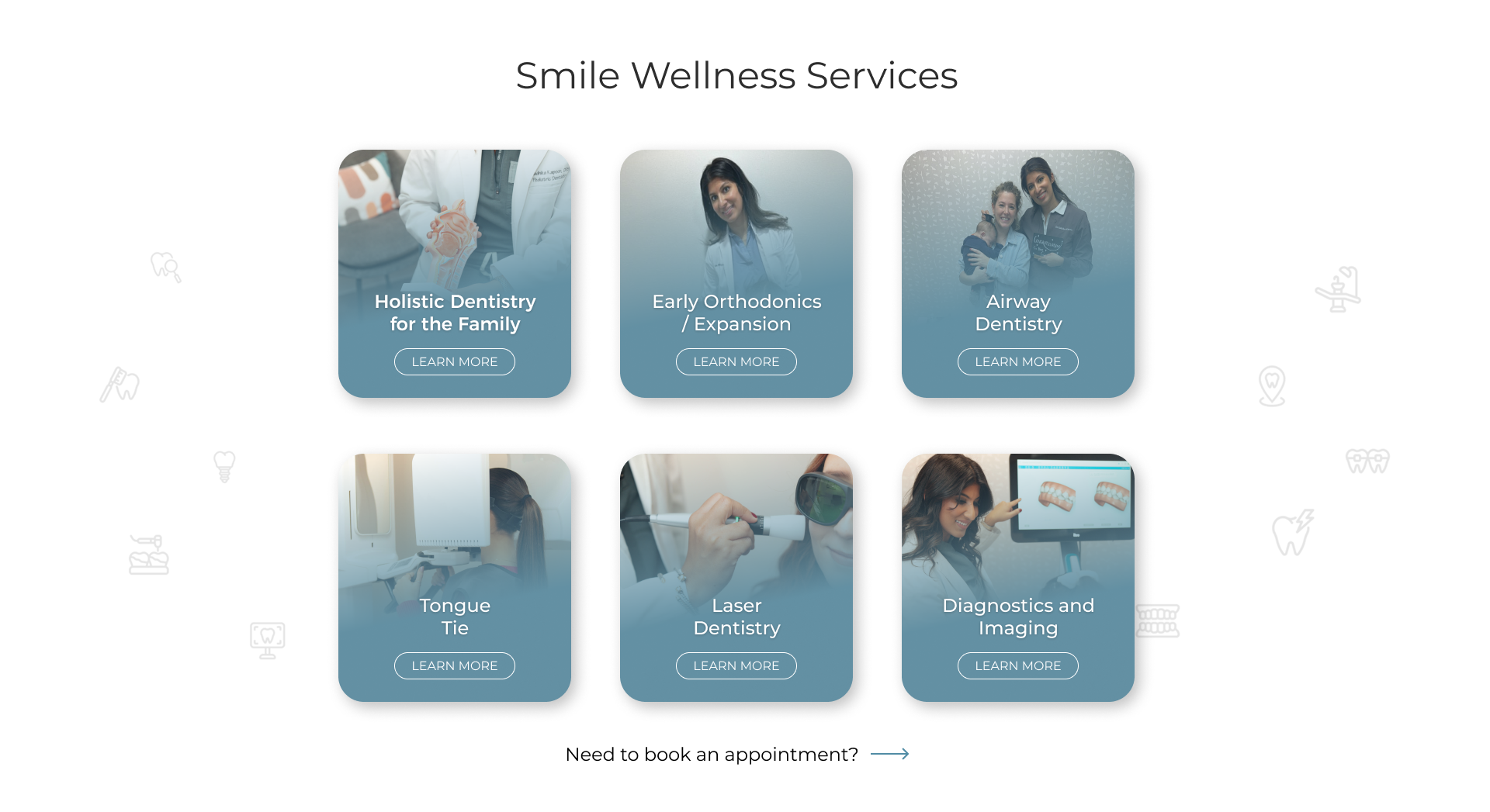 Smile Wellness — website frame 2