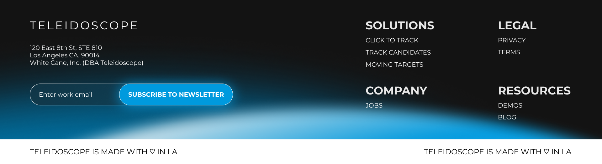 Teleidoscope website — closing