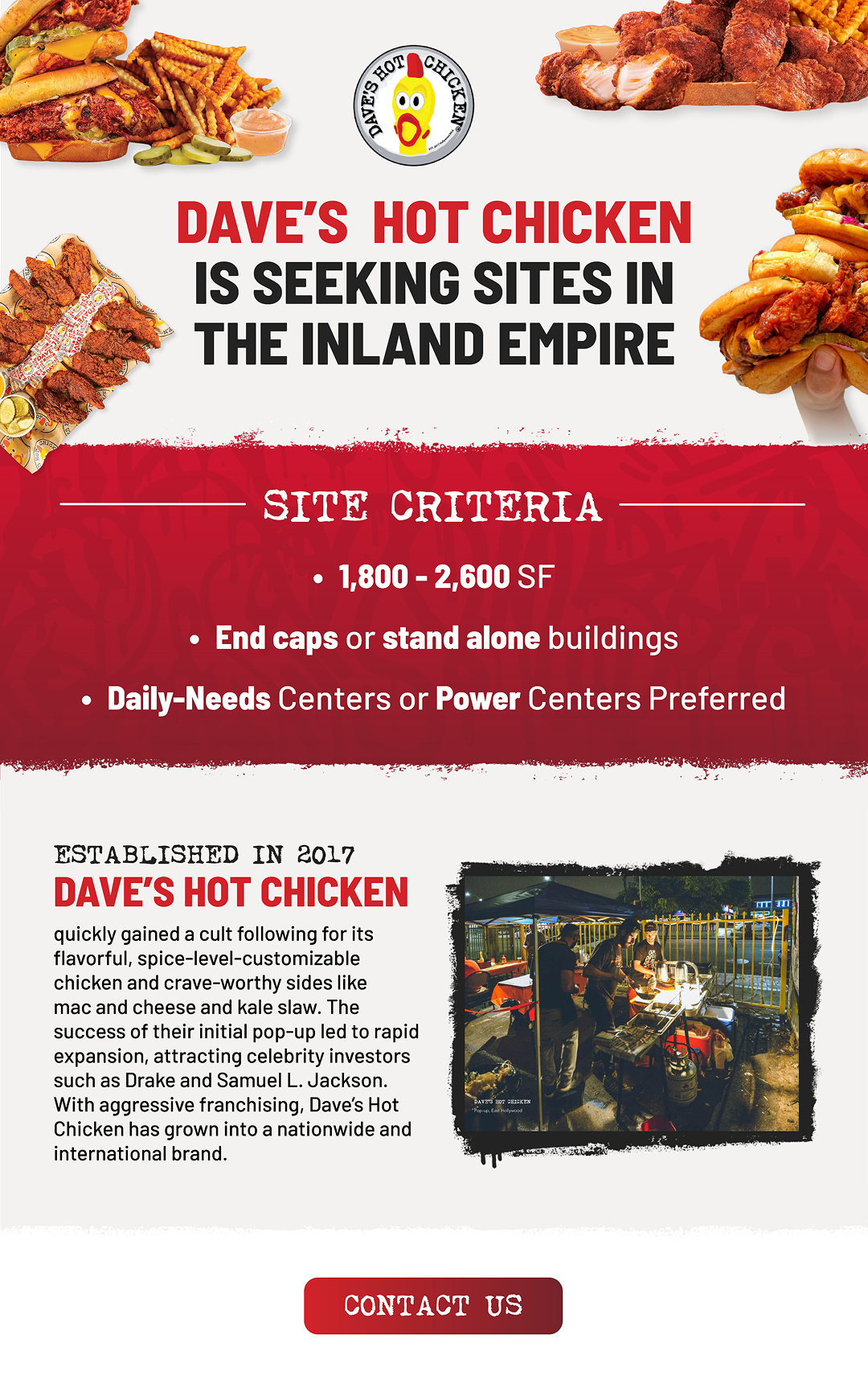 Dave's Hot Chicken — marketing email design